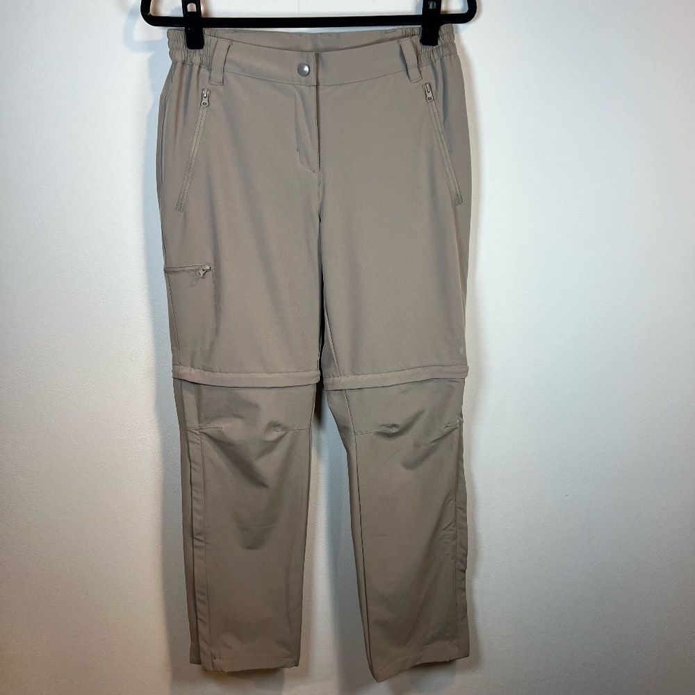 Outdoor Ventures Convertible Hiking Pants Shorts Tan Zip Off UPF Minimalist Sz 8